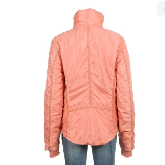 A diamond in the snow ski jacket 10 large coral peach shimmer shiny fitted L - Picture 4 of 7